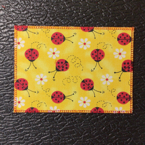 Lady Bugs on Yellow