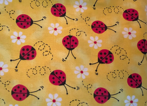 Lady Bugs on Yellow